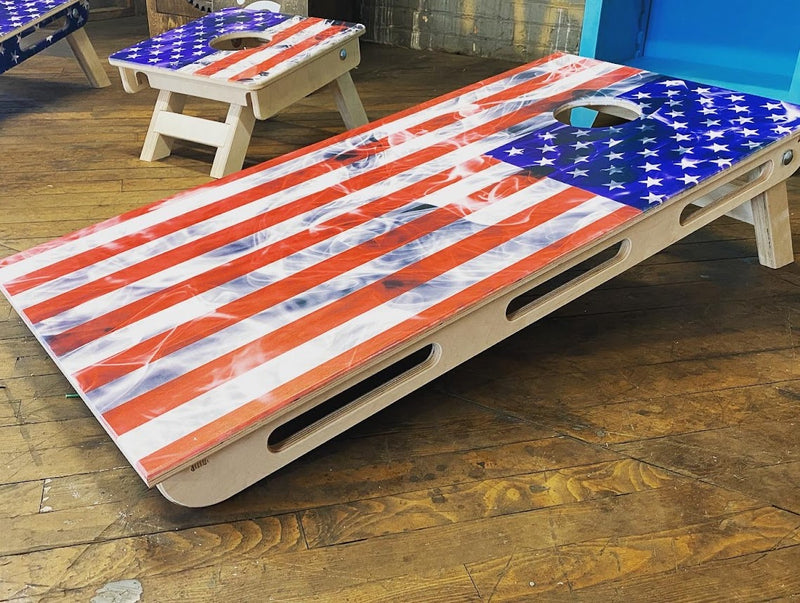 American Flag Cornhole Board