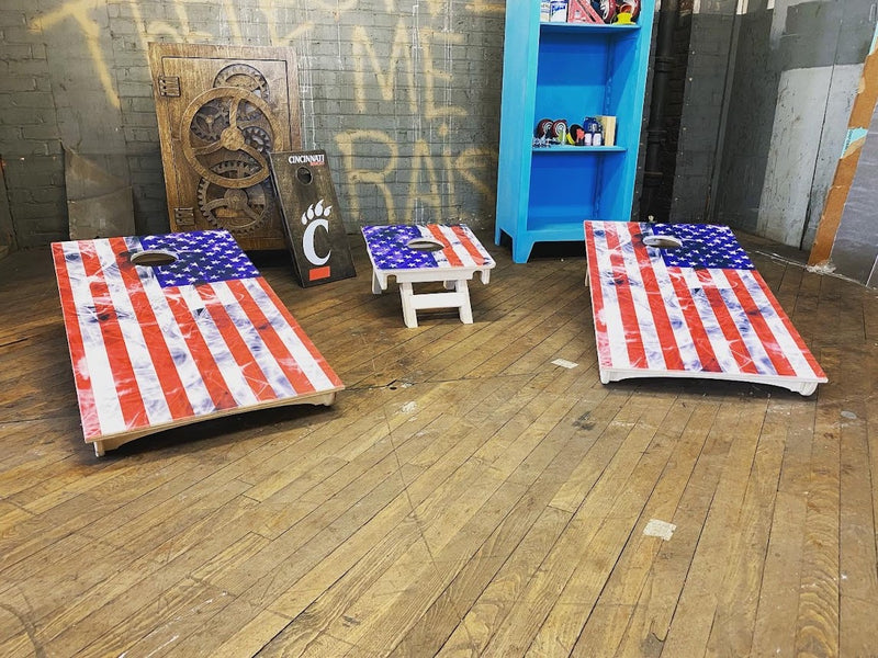 American Flag Cornhole Board