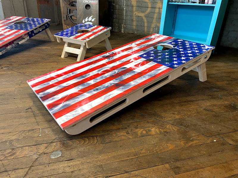 American Flag Cornhole Board