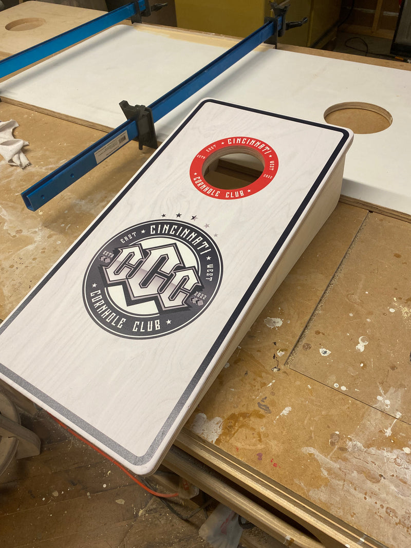 Mini Cornhole Boards with bags